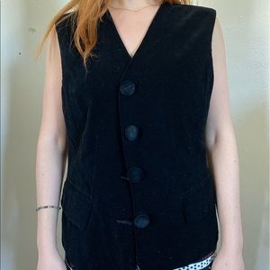 H&M Hermès Black Vintage Velvet Vest